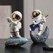 Music Astronaut Figurines Resin Home Decor Miniature
