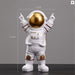 Music Astronaut Figurines Resin Home Decor Miniature