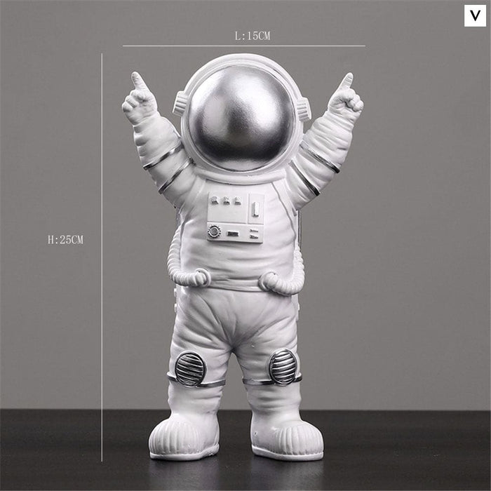 Music Astronaut Figurines Resin Home Decor Miniature