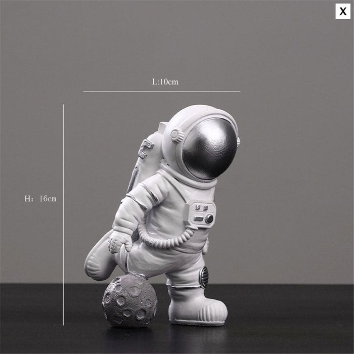 Music Astronaut Figurines Resin Home Decor Miniature