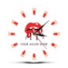 Nail Salon Studio Manicure Types Printed Wall Clock Beauty