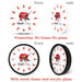 Nail Salon Studio Manicure Types Printed Wall Clock Beauty