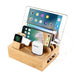 Natural Bamboo Charging Docking Stations and Organizer