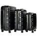 3pc Noctis Luggage Set Hard Shell Abs + pc - Stygian Black