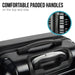 Noctis Suitcase 24in Hard Shell Abs + pc - Stygian Black