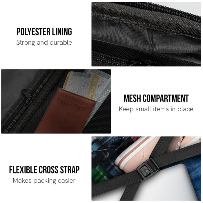 Noctis Suitcase 28in Hard Shell Abs + pc - Stygian Black