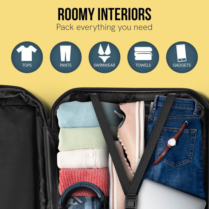 Noctis Suitcase 28in Hard Shell Abs + pc - Stygian Black