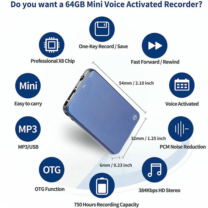 V15 Noise Reduction Long Time Mp3 Digital Audio One Key