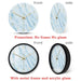 Nordic Marble Texture Printed Wall Clock Blue Home Decor