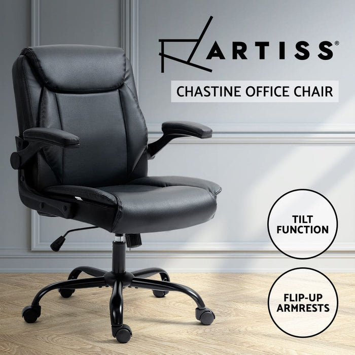 Office Chair Leather Computer Desk Chairs Executive Gaming