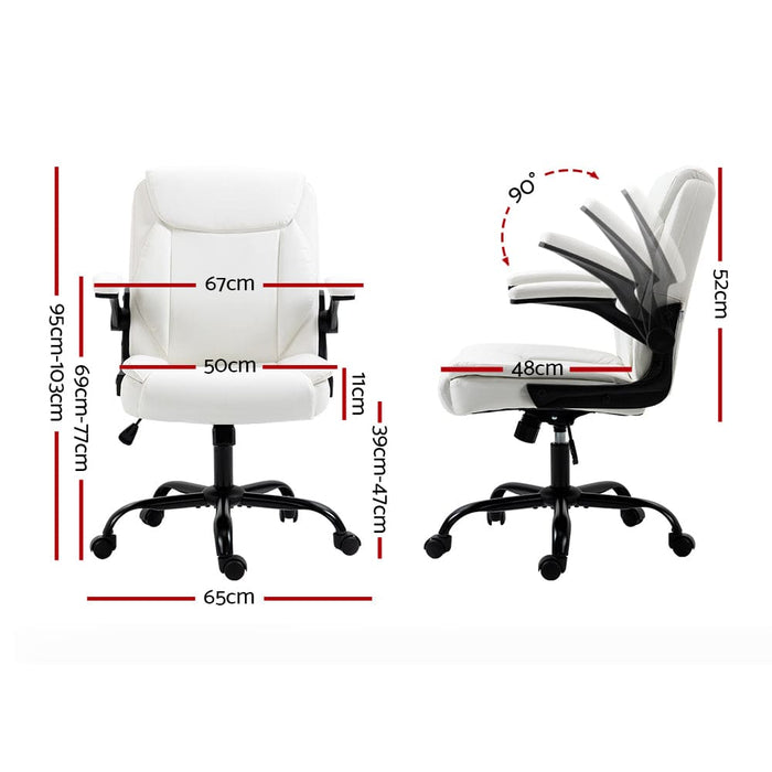 Office Chair Leather Computer Executive Chairs Gaming Study