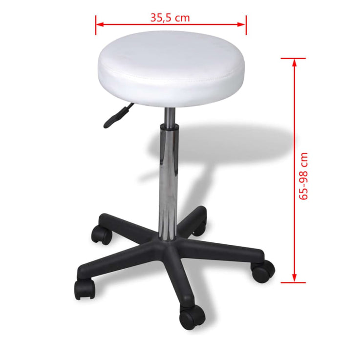 Office Stool White Xabaib