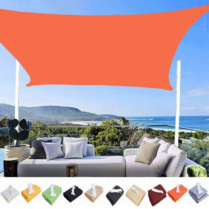 Orange 300d 100% Polyester Tarpaulin Sunshade Net Pavilion