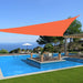 Orange 300d 100% Polyester Tarpaulin Sunshade Net Pavilion