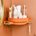 Orange 360 Degree Wall-mounted Rotating Bathroom Organiser
