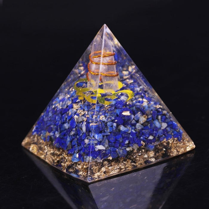Orgonite Jewelry Pyramid Natural Lapis Lazuli Orgone Energy