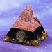 Orgonite Pyramid with Obsidian Stone Energy Healing Chakra
