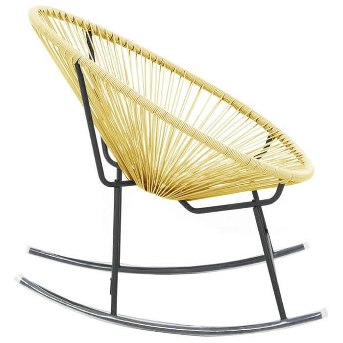 Outdoor Acapulco Chair Poly Rattan Beige Gl17411