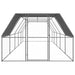 Outdoor Chicken Cage 3x2x2 m Galvanised Steel Tbnktxi