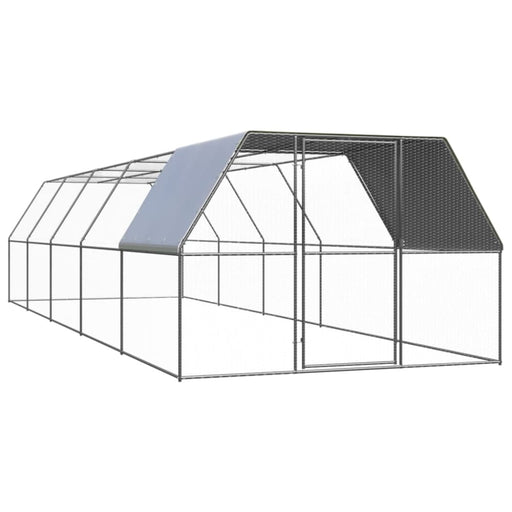 Outdoor Chicken Cage 3x2x2 m Galvanised Steel Tbnktxi