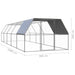 Outdoor Chicken Cage 3x2x2 m Galvanised Steel Tbnktxi