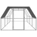 Outdoor Chicken Cage 3x2x2 m Galvanised Steel Tbnktxl