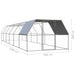 Outdoor Chicken Cage 3x2x2 m Galvanised Steel Tbnktxn