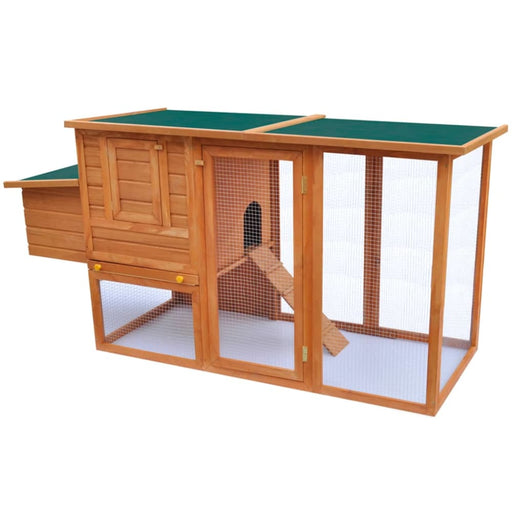 Outdoor Chicken Cage Hen House With 1 Egg Wood Oibola