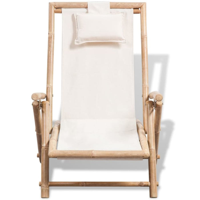 Outdoor Deck Chair Bamboo Gl89319