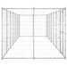 Outdoor Dog Kennel Galvanised Steel 16.94 M² Tbnxtob