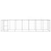 Outdoor Dog Kennel Galvanised Steel 16.94 M² Tbnxtob