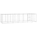 Outdoor Dog Kennel Galvanised Steel With Roof 16.94 M²