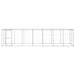 Outdoor Dog Kennel Galvanised Steel With Roof 16.94 M²