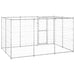 Outdoor Dog Kennel Galvanised Steel With Roof 7.26 M²