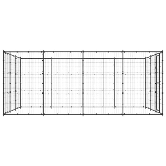 Outdoor Dog Kennel Steel 14.52 M² Tbnxtot