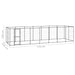 Outdoor Dog Kennel Steel 16.94 M² Tbnxtbb