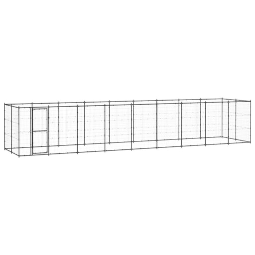 Outdoor Dog Kennel Steel 21.78 M² Tbnxtbo