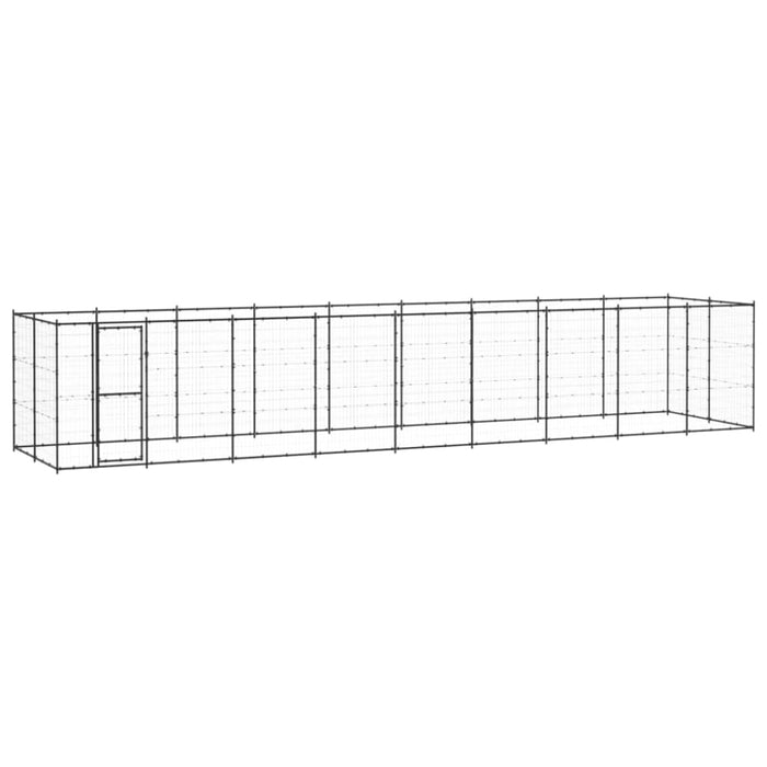 Outdoor Dog Kennel Steel 21.78 M² Tbnxtbo