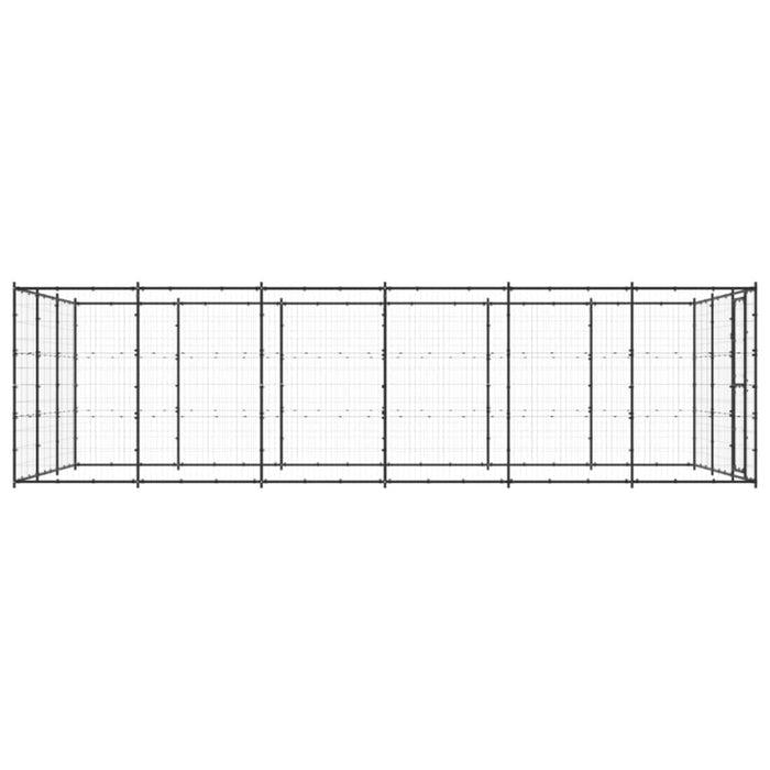 Outdoor Dog Kennel Steel 21.78 M² Tbnxtxt