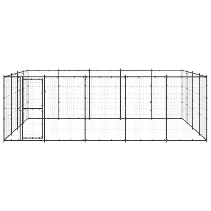 Outdoor Dog Kennel Steel 24.2 M² Tbnxtoa