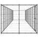 Outdoor Dog Kennel Steel 26.62 M² Tbnxtbx