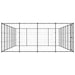 Outdoor Dog Kennel Steel 33.88 M² Tbnxtop