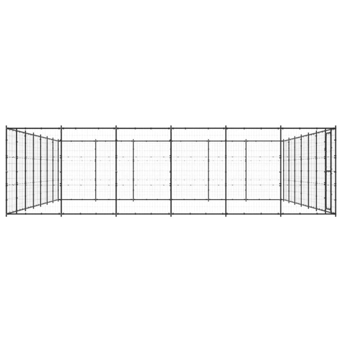 Outdoor Dog Kennel Steel 50.82 M² Tbnxtxp