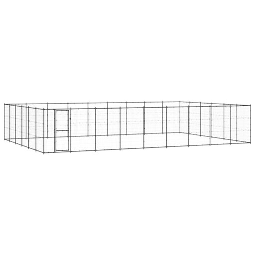Outdoor Dog Kennel Steel 65.34 M² Tbnxtxl