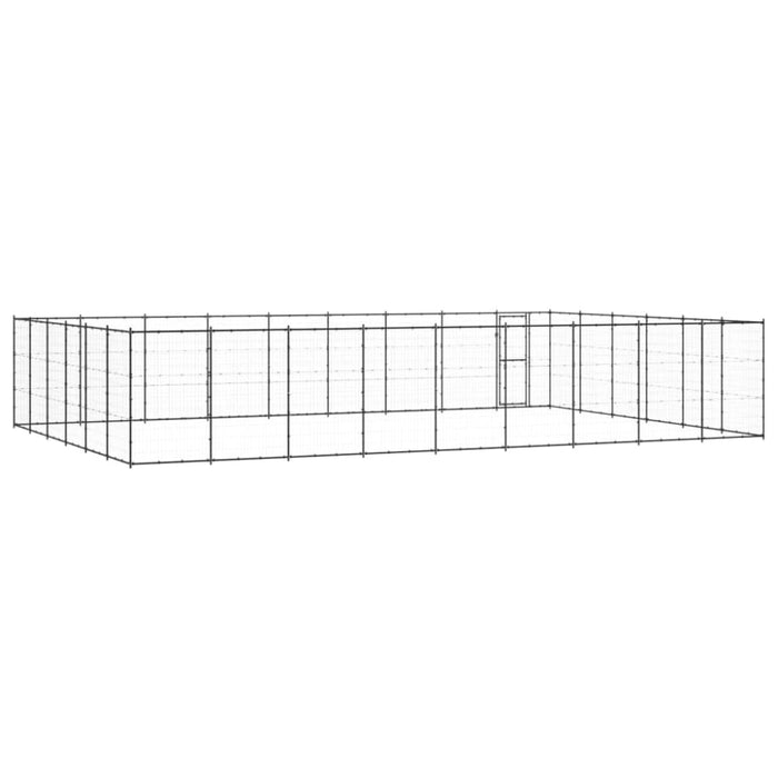 Outdoor Dog Kennel Steel 65.34 M² Tbnxtxl