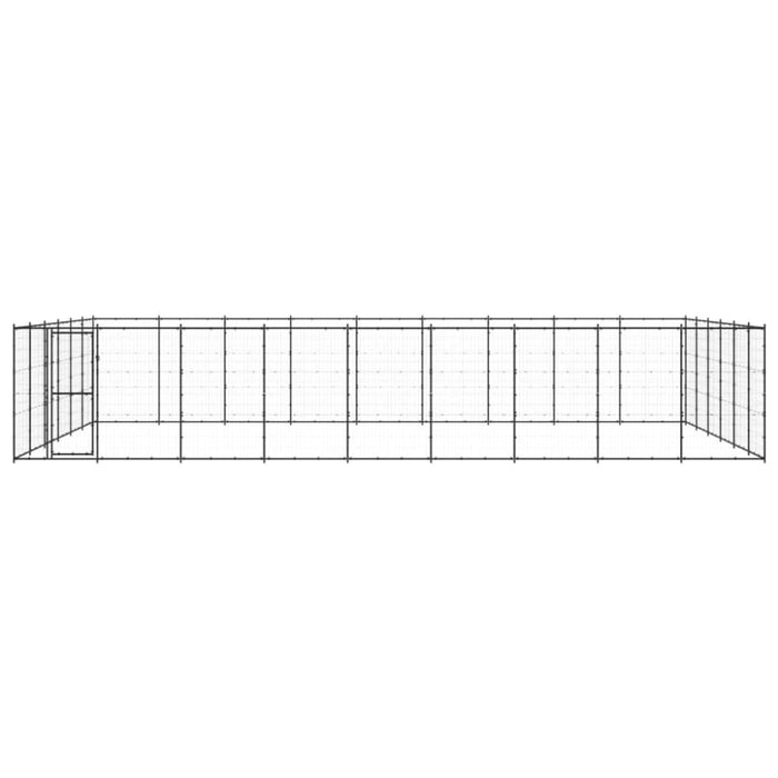 Outdoor Dog Kennel Steel 65.34 M² Tbnxtxl