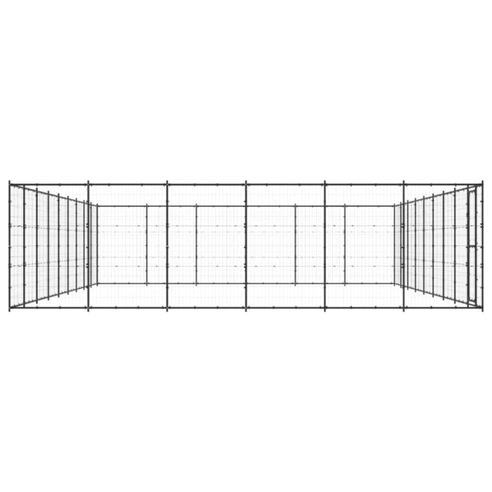 Outdoor Dog Kennel Steel 65.34 M² Tbnxtxl