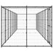 Outdoor Dog Kennel Steel With Roof 21.78 M² Tbnxxkl