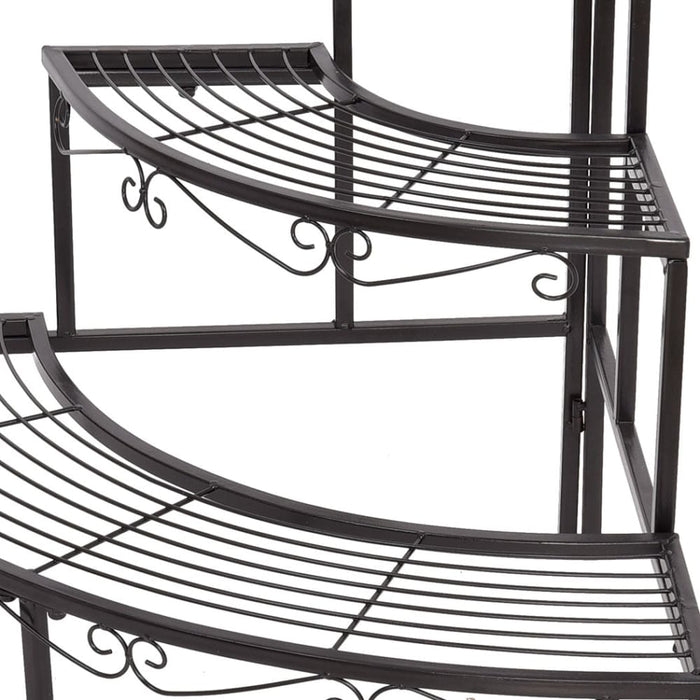 2x Outdoor Indoor Plant Stand Garden Metal 3 Tier Planter
