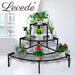 2x Outdoor Indoor Plant Stand Garden Metal 3 Tier Planter